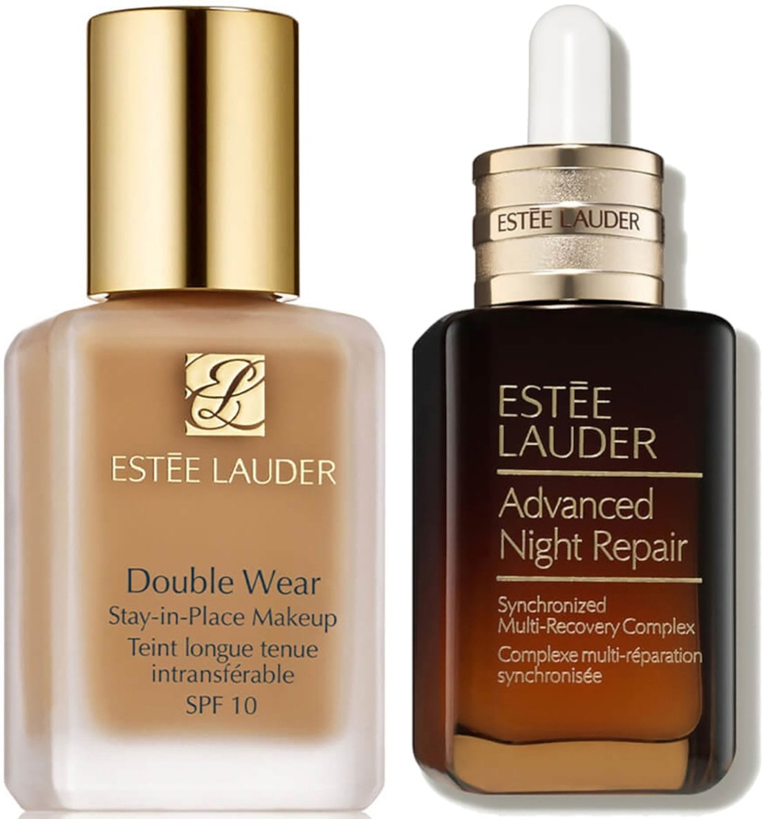 Estee Lauder Double Wear Stay-in-Place Makeup & Advanced Night Repair Serum Bundle (Various Shades) - 3C1 Dusk