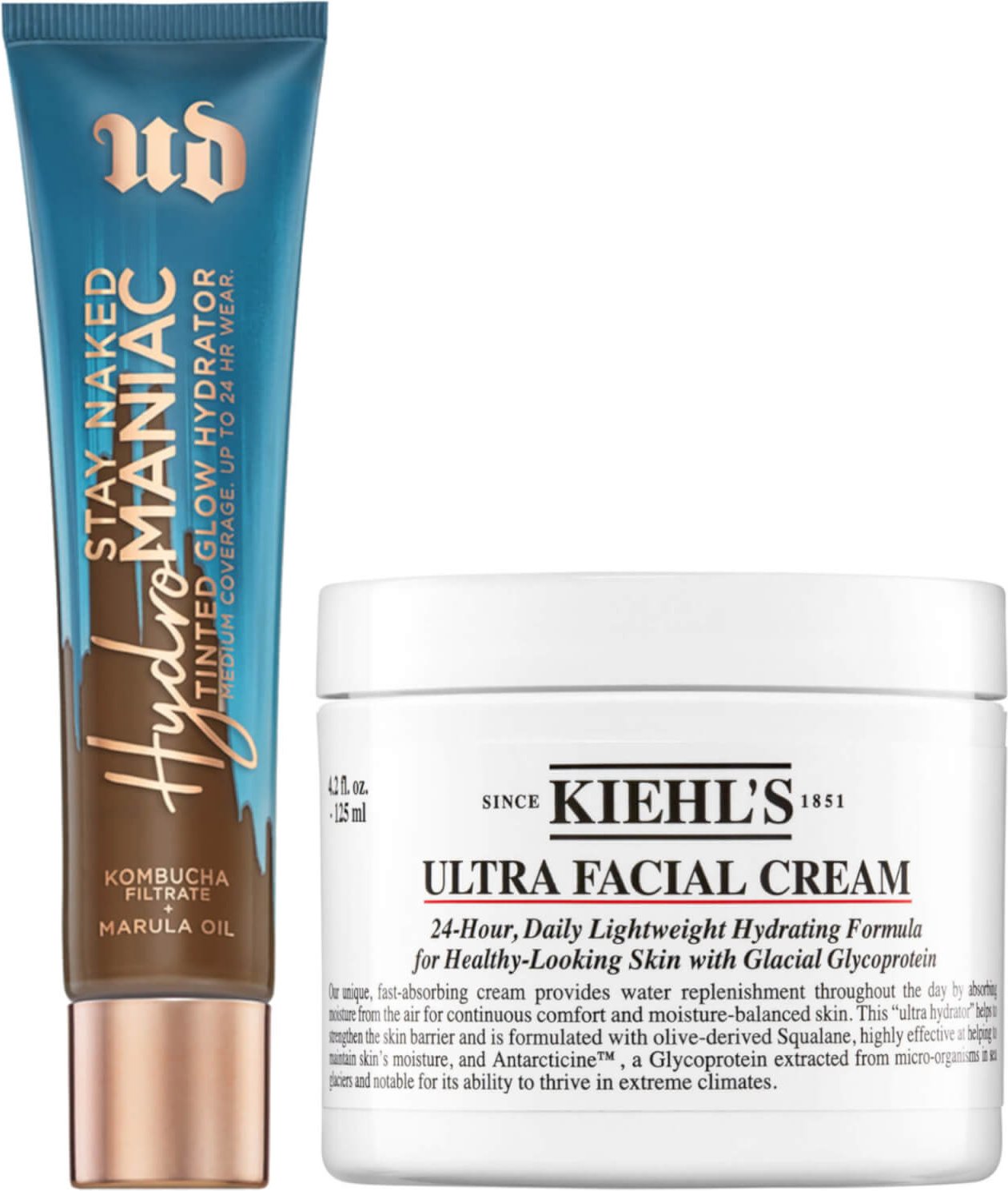 Urban Decay Hydromaniac Tinted Glow x Kiehl's Ultra Facial Cream 125 ml Bundle (verschiedene Farbtöne) - 80