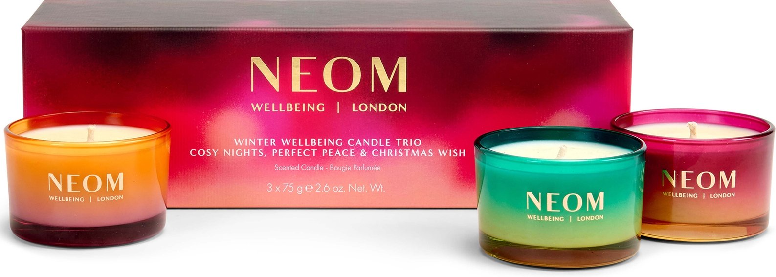 NEOM Winter Wellbeing Candle Trio