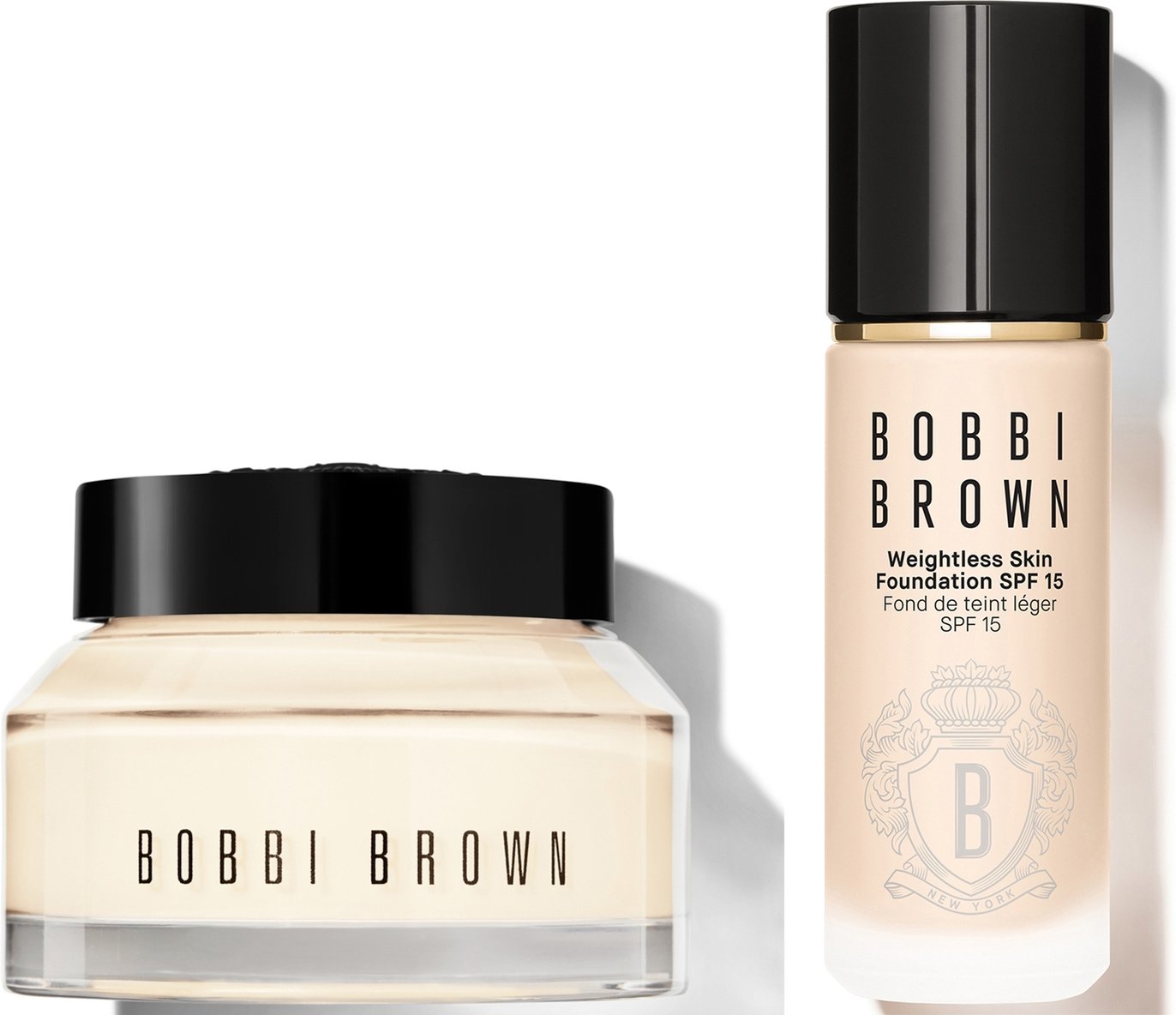 Bobbi Brown 24-hour Hydration Duo - Vitamin Enriched Face Base & Foundation Bundle (Various Shades) - Neutral Alabaster
