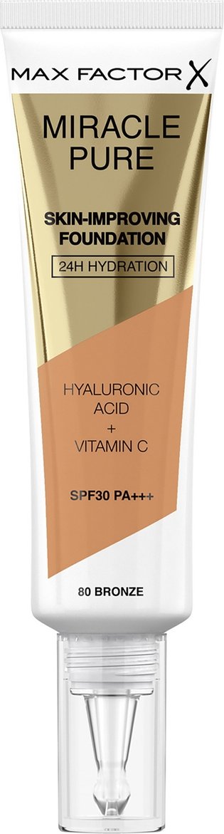 Max Factor Miracle Pure Skin Improving Foundation 30ml (Various Shades) - Bronze