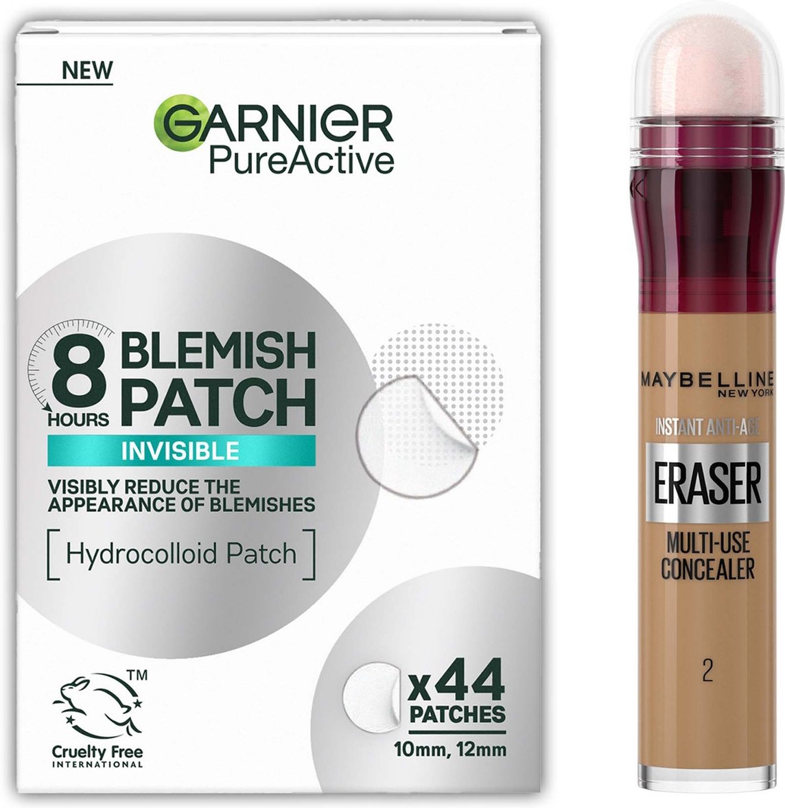 Garnier x Maybelline Patch & Conceal Bundle (Various Shades) - 02 Nude