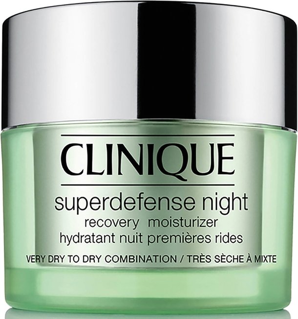 Clinique Superdefense Night Erholungs-Feuchtigkeitspflege 50 ml (Hauttypen 1/2)