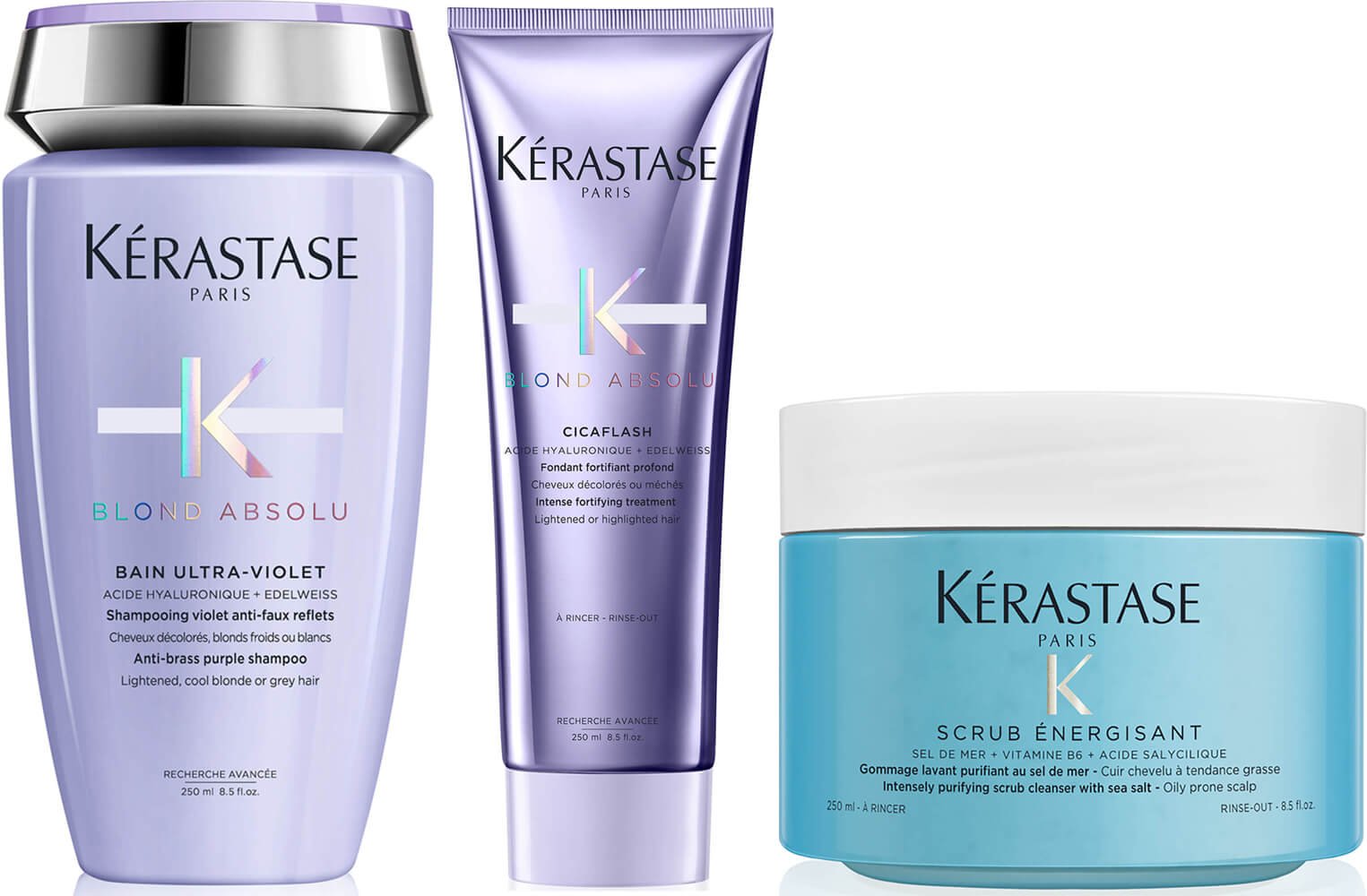 Kérastase Blond Absolu and Energising Scrub Trio 250ml