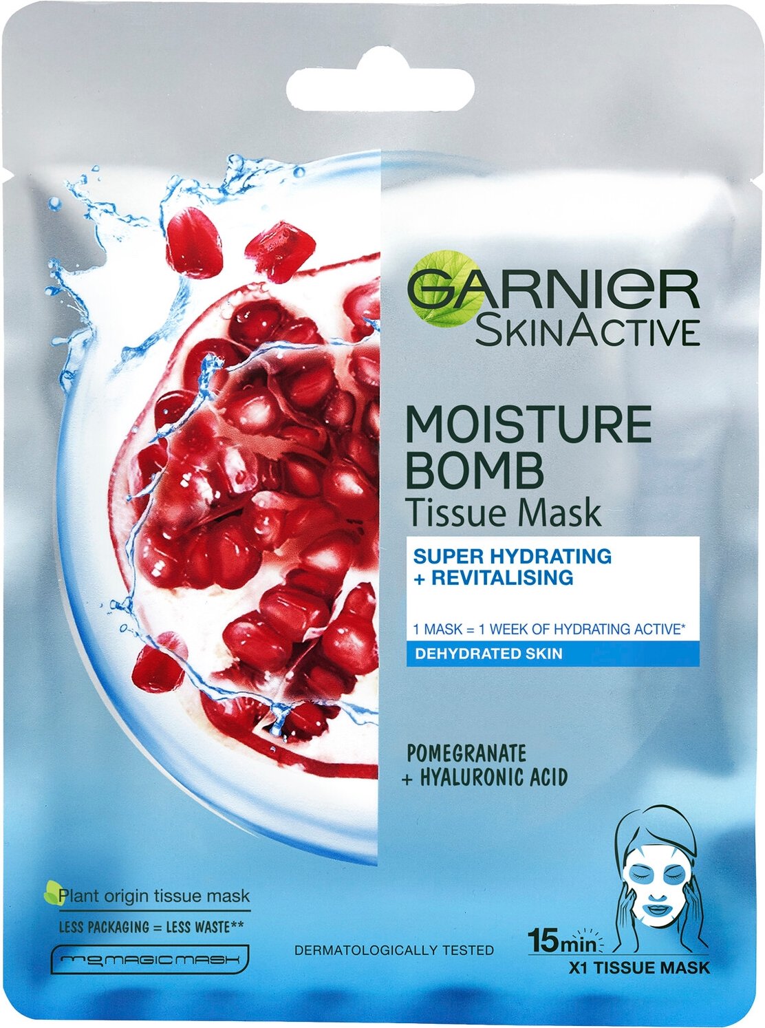 Thumbnail - Garnier Moisture Bomb Pomegranate Hydrating Face Sheet Mask
