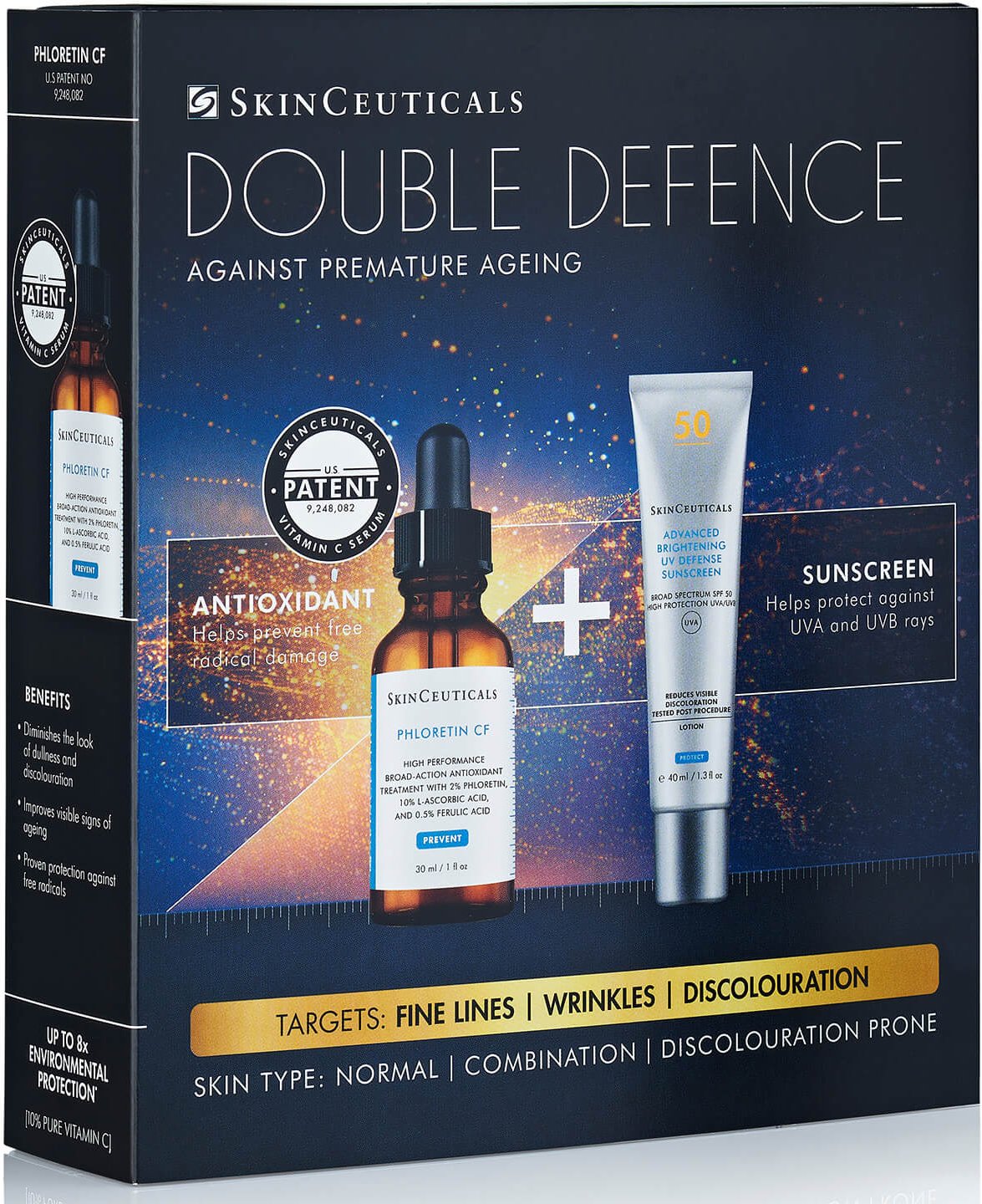 Thumbnail - SkinCeuticals Double Defence Phloretin CF Kit für zu Verfärbungen neigendes Mischhaut