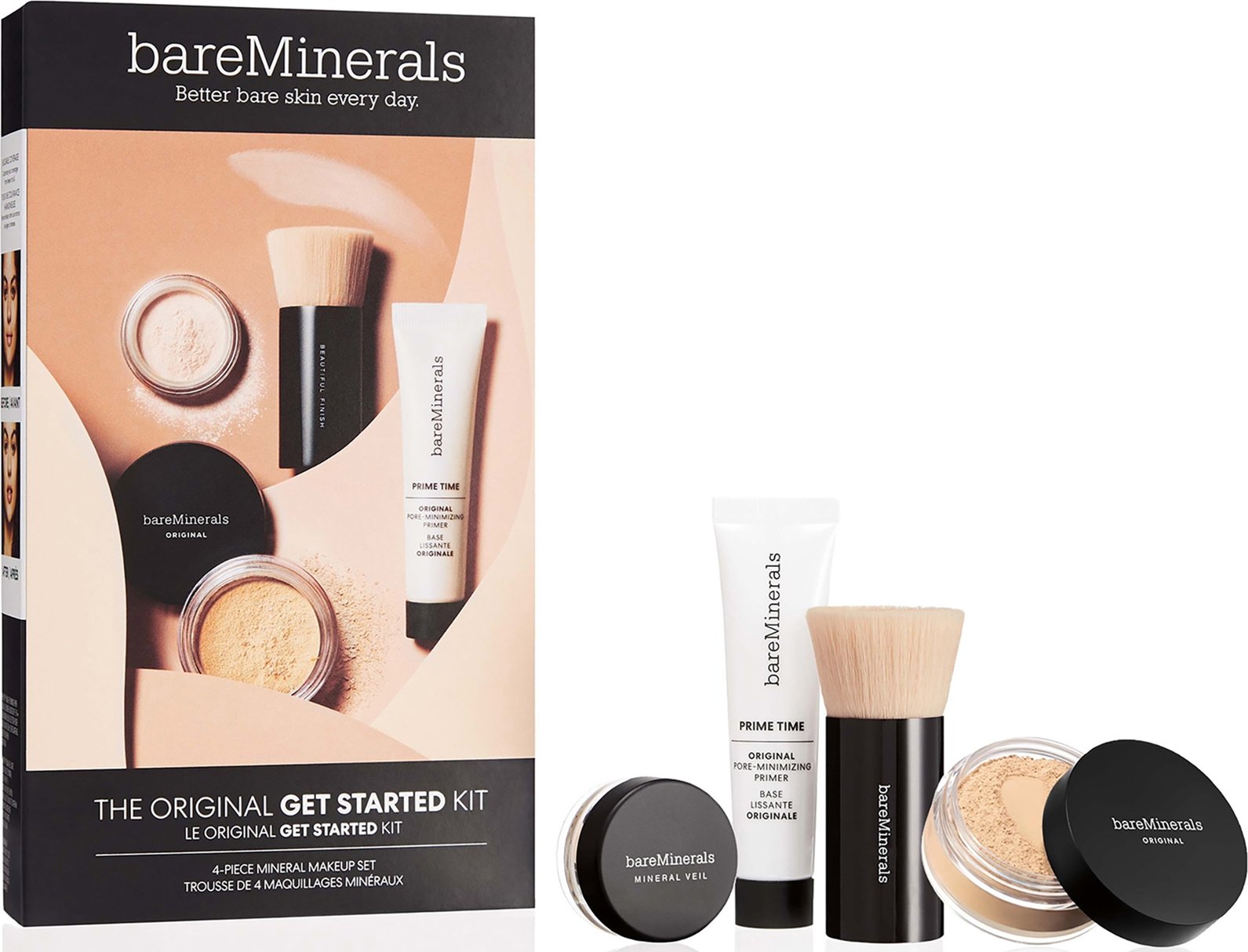 bareMinerals The Original Get Started Kit 4-teiliges Mineral-Make-up-Set (Verschiedene Farbtöne) - Fairly Light