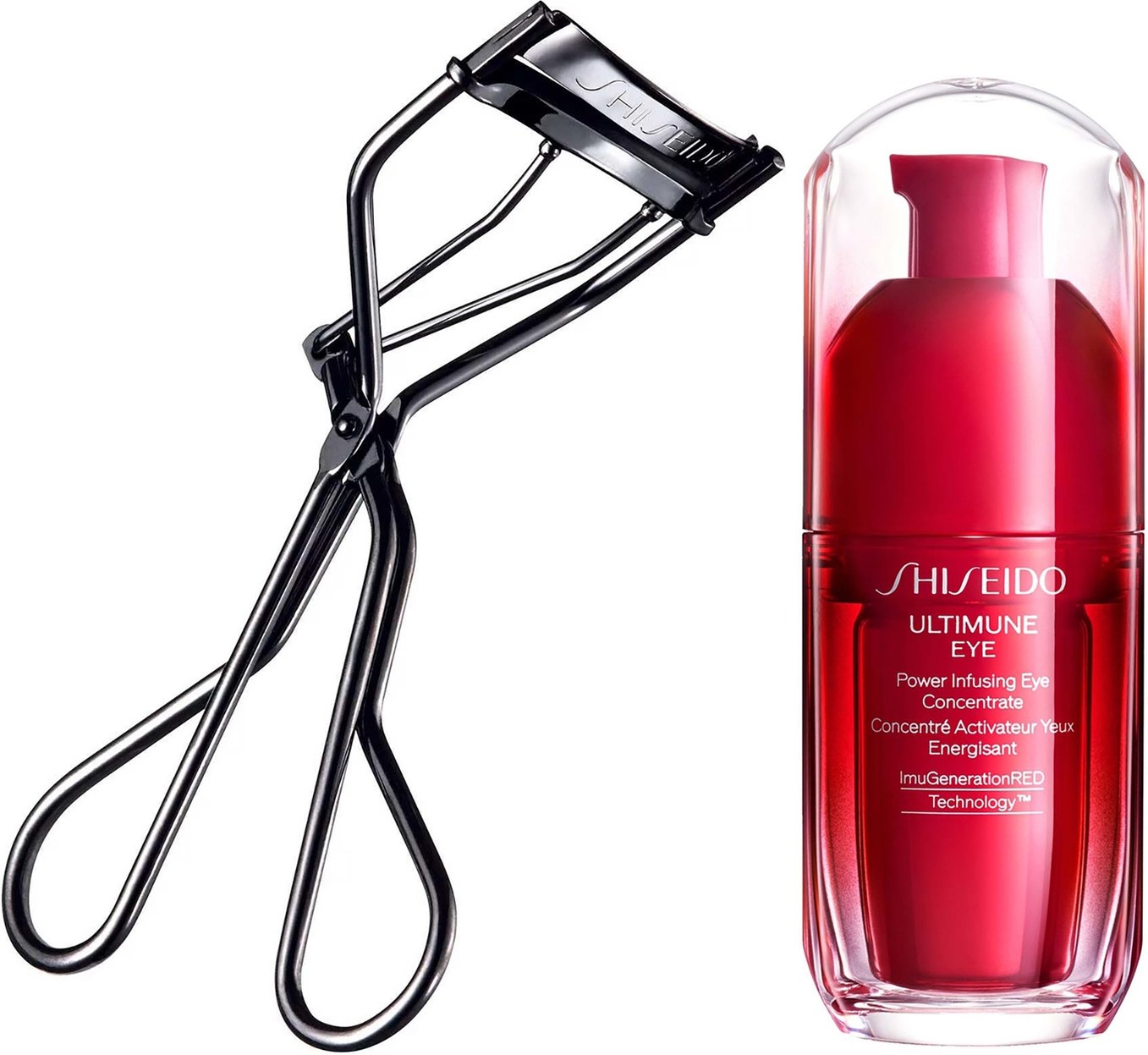 Shiseido Eyelash Curler & Ultimune Power Infusing Eye Concentrate 3.0 Bundle