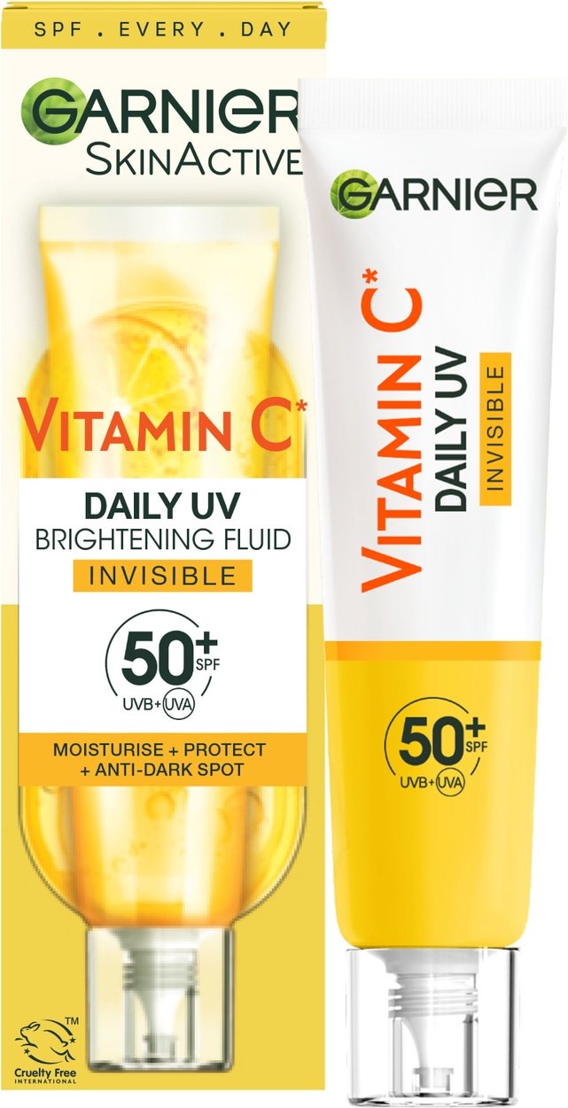 Thumbnail - Garnier Vitamin C Täglich UV Aufhellendes Fluid Unsichtbarer LSF 50+ 40 ml