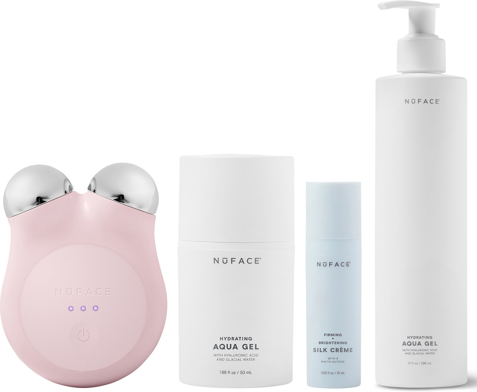 NuFACE MINI+ Petite Facial Toning Routine Bundle - Sandy Rose
