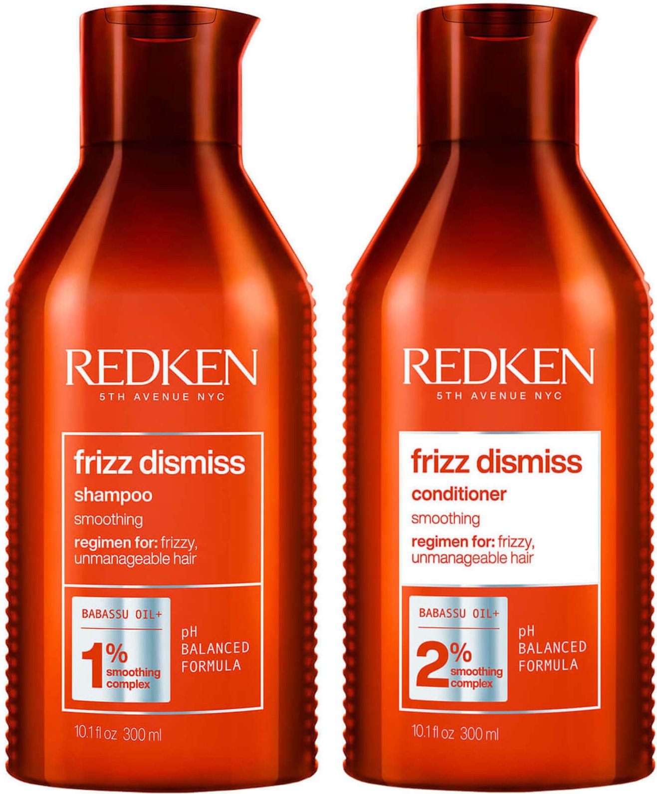 Redken Frizz Dismiss Shampoo and Conditioner Bundle for Smoothing Frizzy Hair