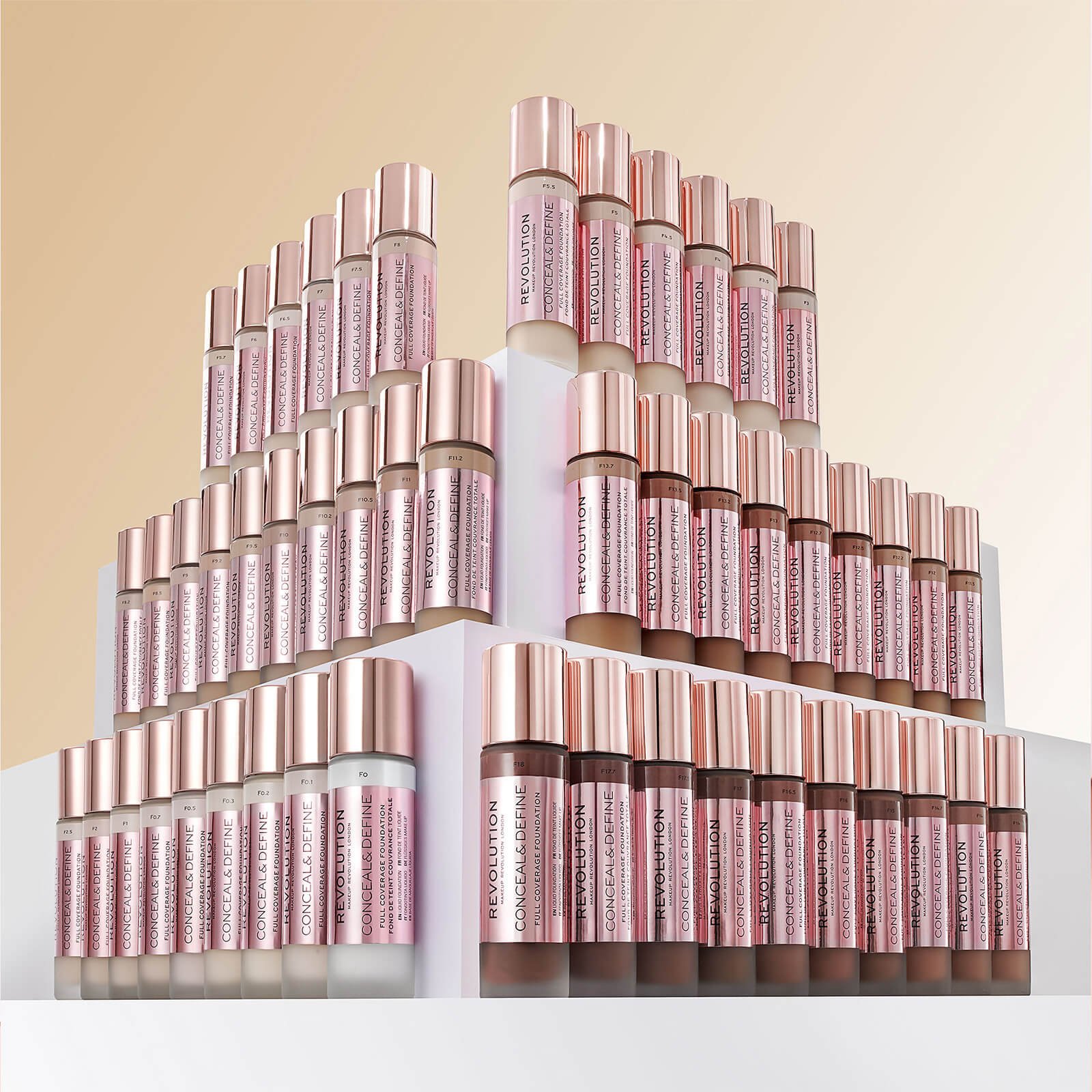 Thumbnail - Makeup Revolution Conceal & Define Foundation (Verschiedene Farbtöne) - F8.5