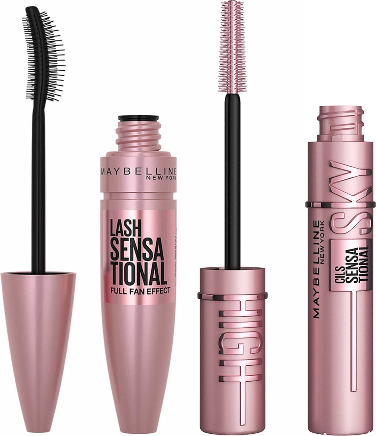 Maybelline Lash Sensational Mascara and Sky High Mascara Bundle