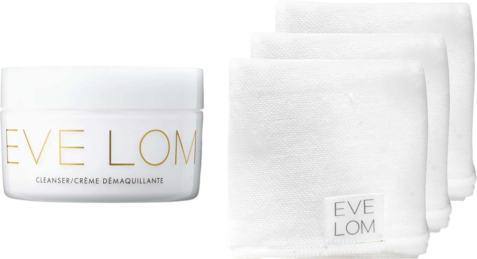 Eve Lom Cleanser and Muslin Cloths 3-Pack Duo