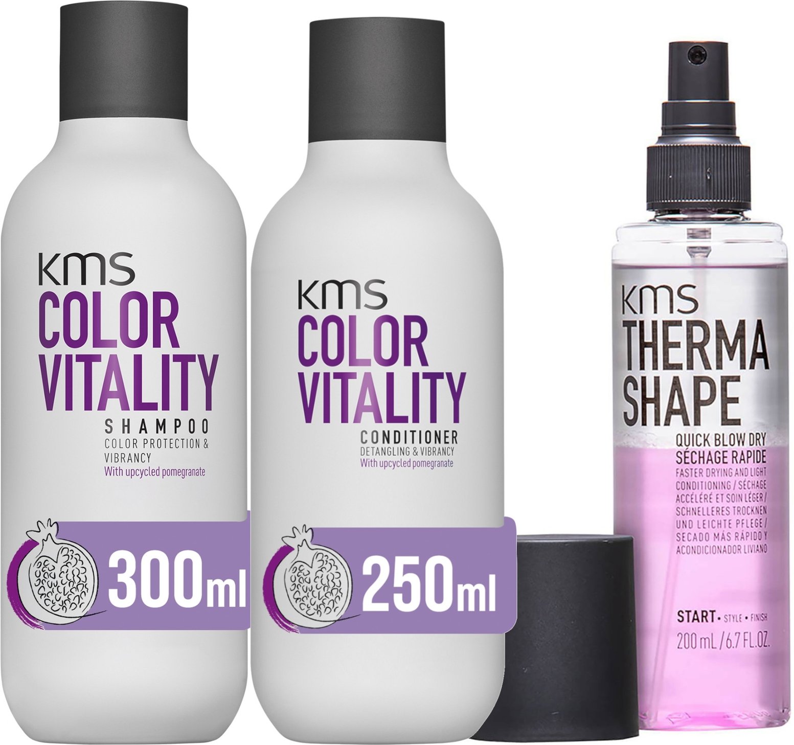 KMS Colour & Heat Protection Bundle for All Hair Types