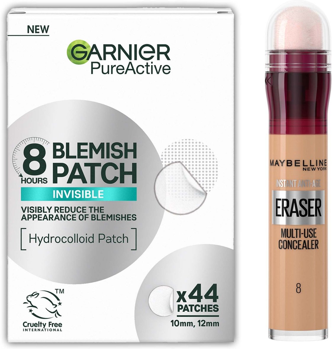 Garnier x Maybelline Patch & Conceal Bundle (Various Shades) - 08 Buff
