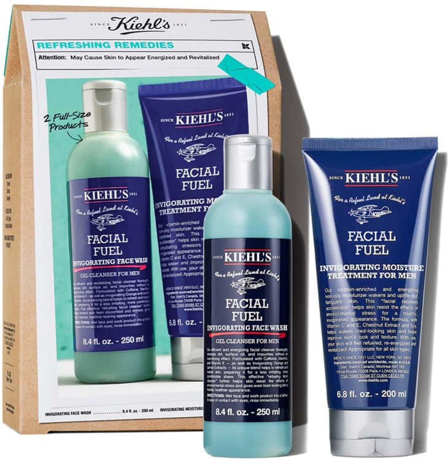 Kiehl's Facial Fuel Face Wash Set