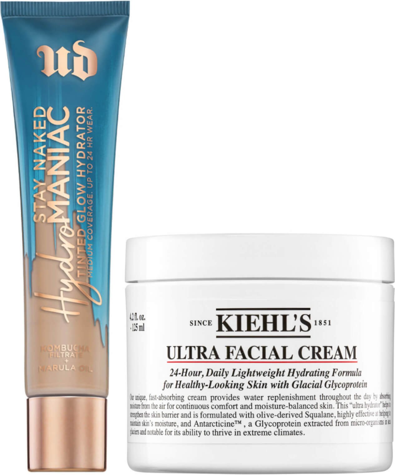 Urban Decay Hydromaniac Tinted Glow x Kiehl's Ultra Facial Cream 125 ml Bundle (verschiedene Farbtöne) - 40