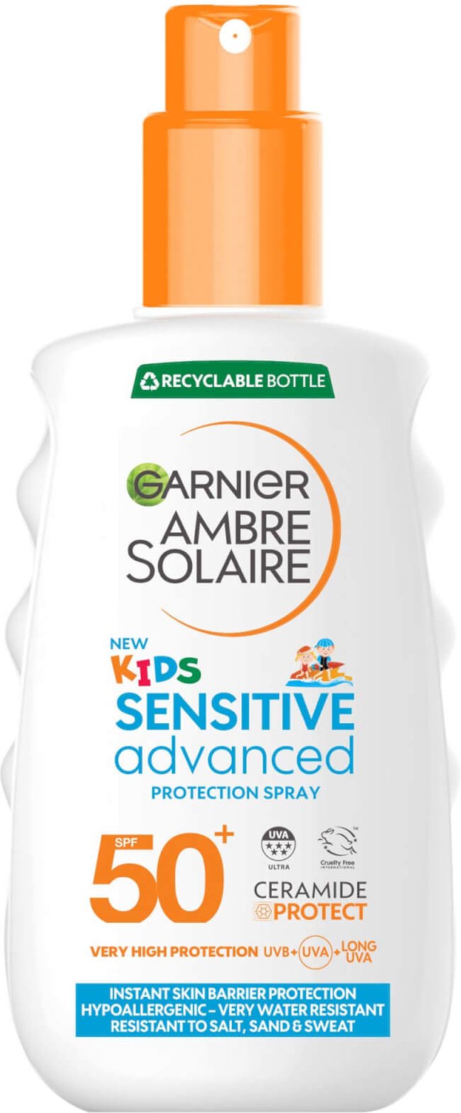 Garnier Ambre Solaire Kids' SPF 50+ Sensitive Advanced Sun Spray 150ml