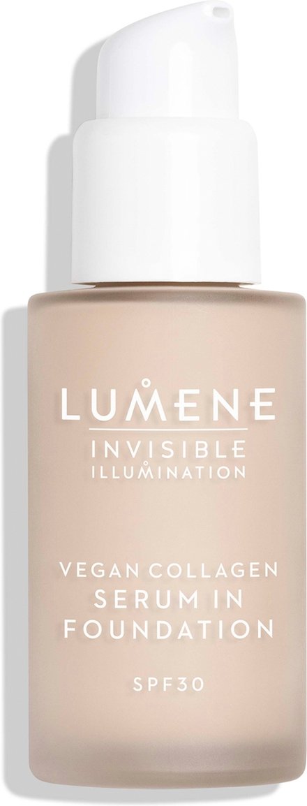 Lumene Invisible Illumination SPF30 Vegan Collagen Serum in Foundation 30ml (Various Shades) - 0.5