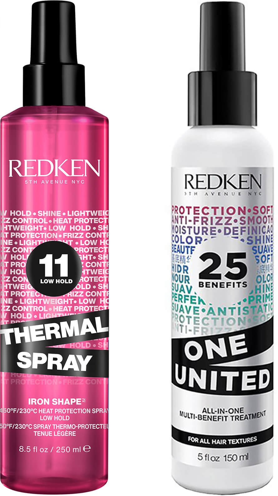 Redken Thermal Spray 250ml and One United 150ml Bundle