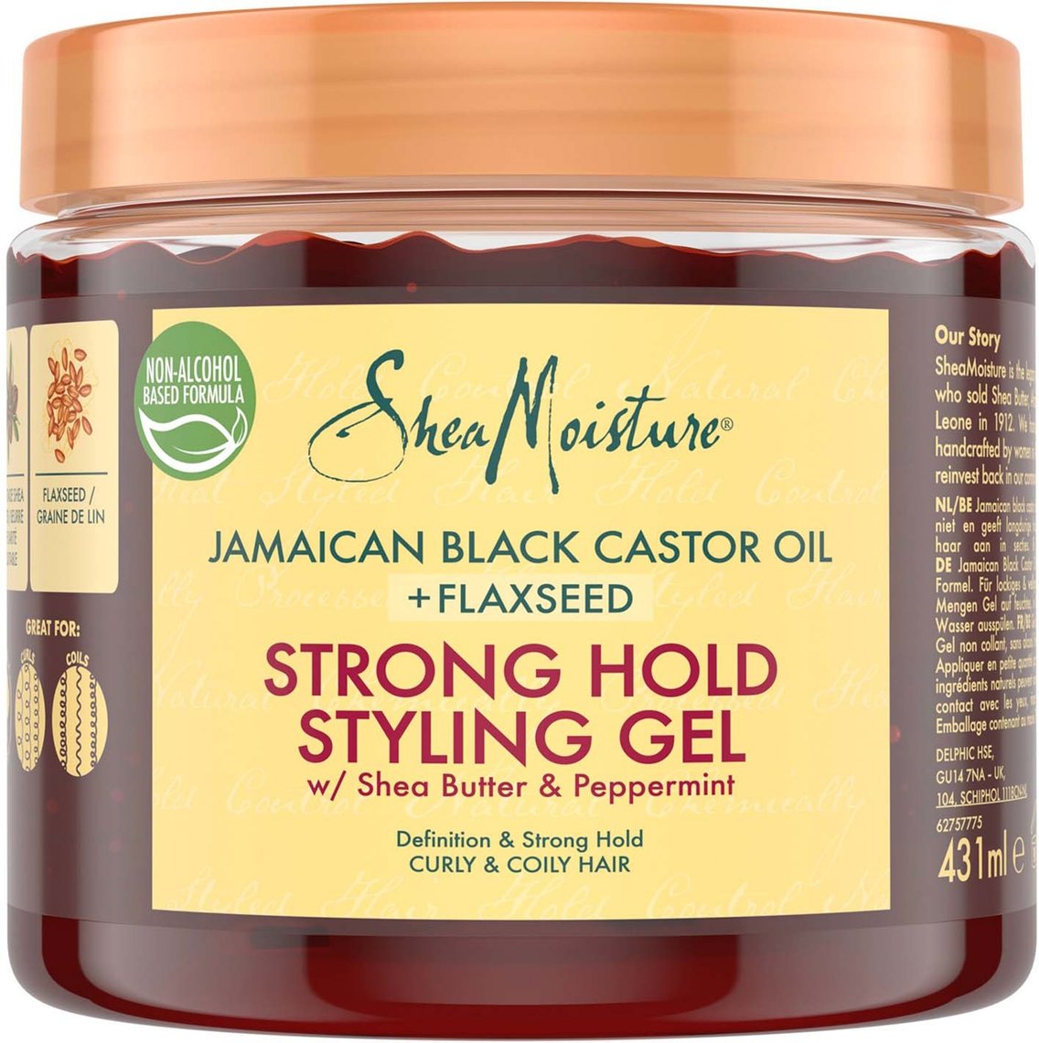SheaMoisture Jamaican Black Castor Oil Strong Hold Styling Gel 431ml