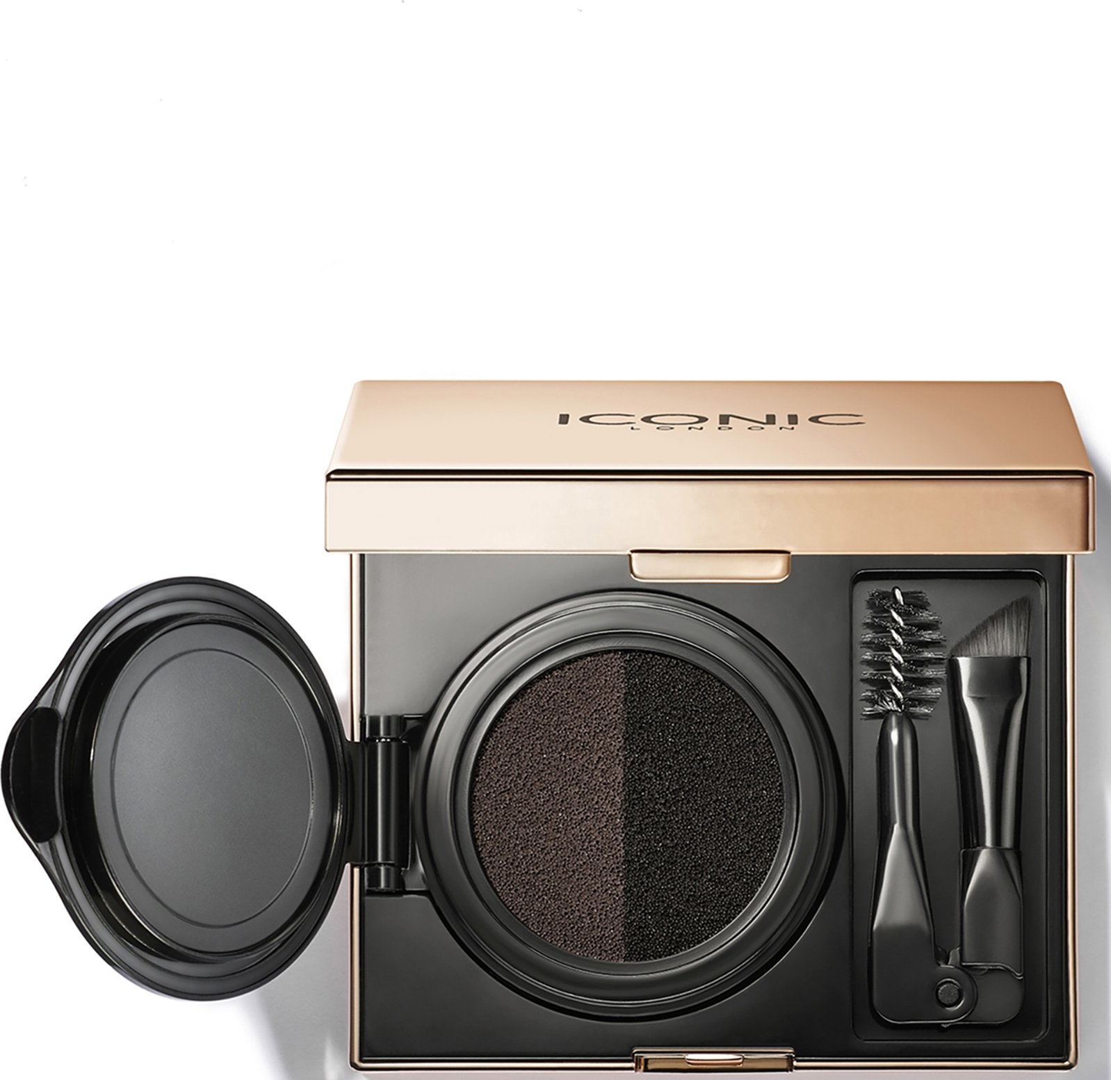 ICONIC London Augenbrauenkissen 2-Farben-Former (Verschiedene Farbtöne) - Black Brown