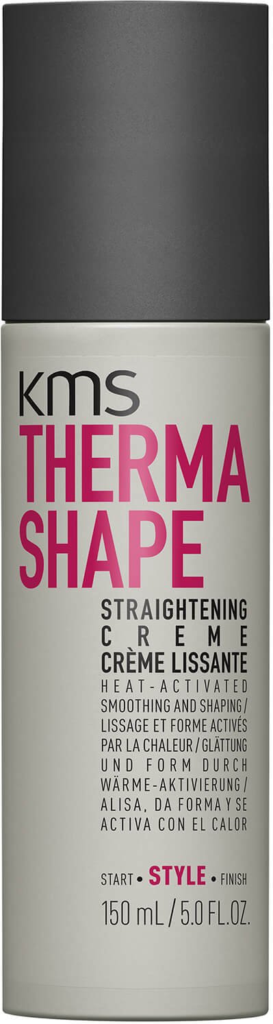 KMS Thermashape Straightening Crème for Smoothing Curly, Medium to Thick, Coarse Hair 150ml