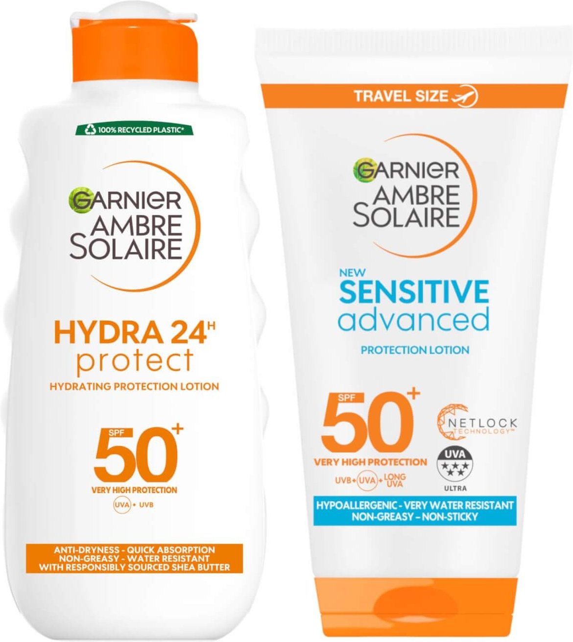 Garnier Ambre Shea Butter Sun Protection Cream SPF50 and Mini 50ml Bundle