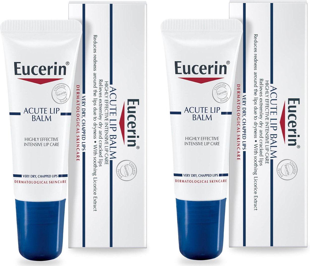 Eucerin Dry Skin Acute Lip Balm Duo 2 x 10ml