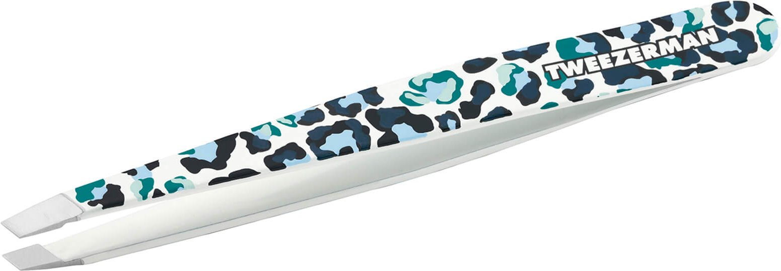 Tweezerman Abgeschrägte Pinzette mit Tiermuster - Leopard