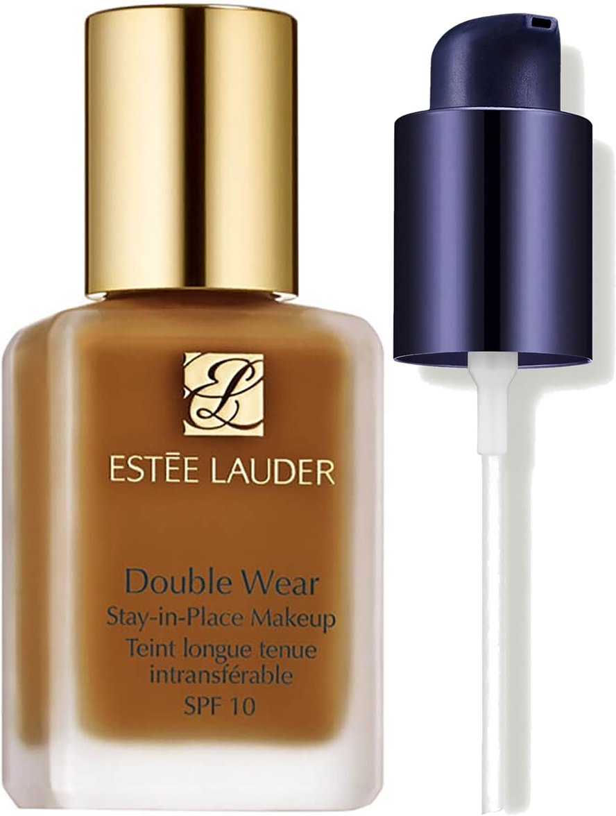 Estee Luader Double Wear Stay-in-Place Makeup With Makeup Pump Bundle (Various Shades) - 5C1 Rich Chestnut
