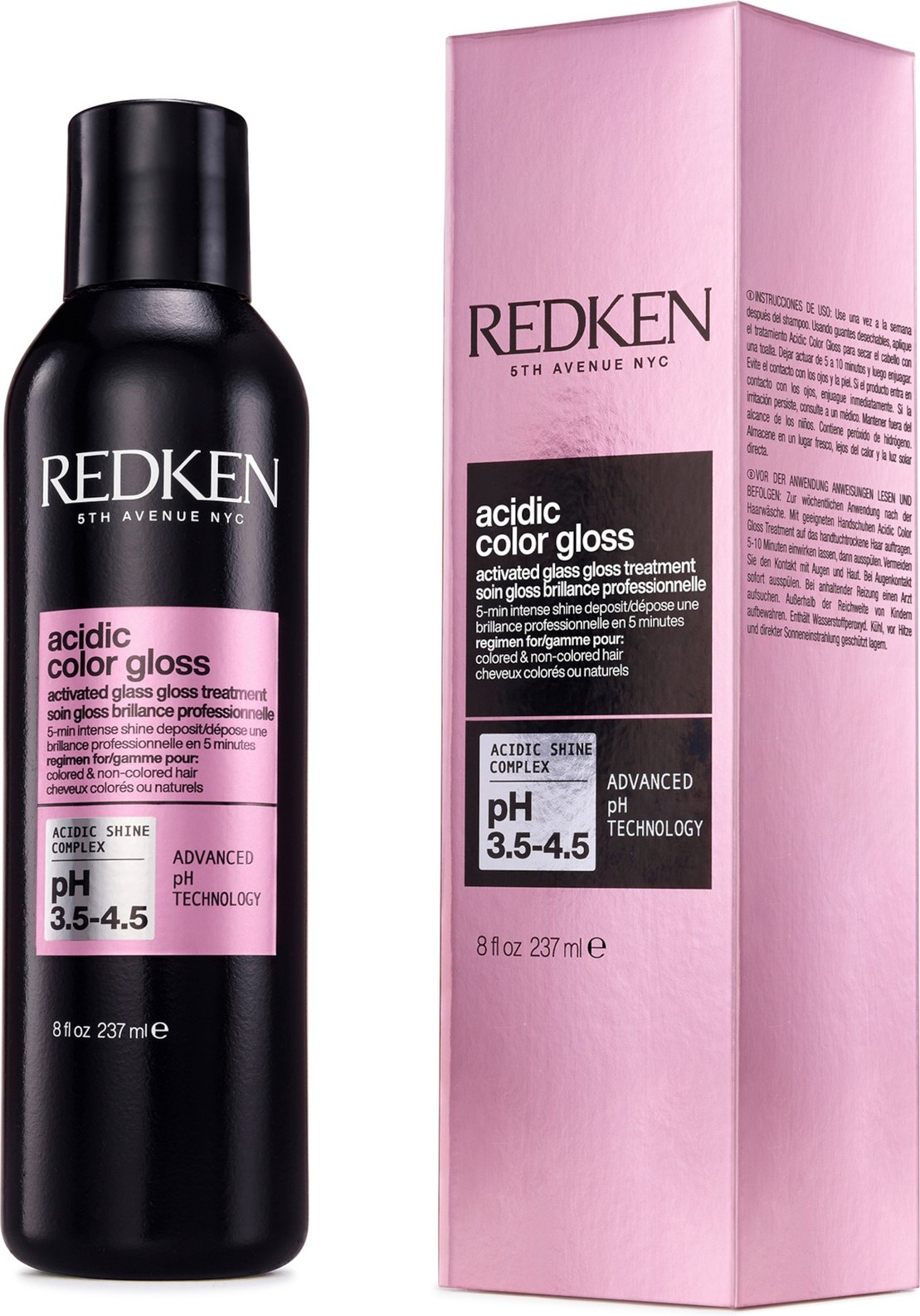 Redken Acidic Color Gloss Activated Glass Gloss-Haarbehandlung für Glas-ähnlichen Glanz 237 ml