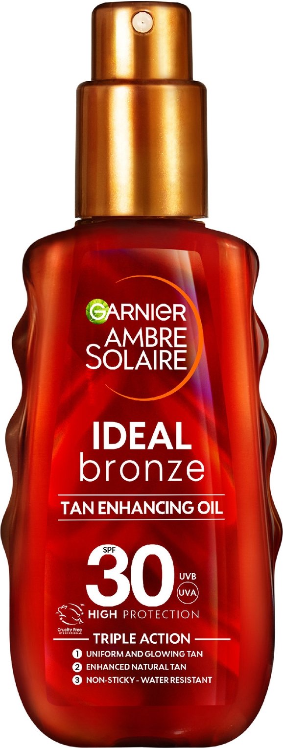 Garnier Ambre Solaire Ideal Bronze Schutzöl LSF 30 Sonnencrem-Spray 150 ml