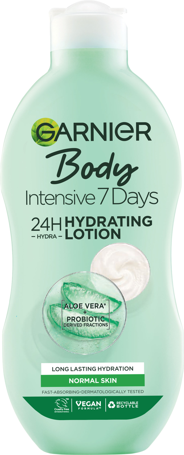 Garnier Intensive 7 Days Aloe Vera Probiotic Extract Bodylotion für Normale Haut 400 ml
