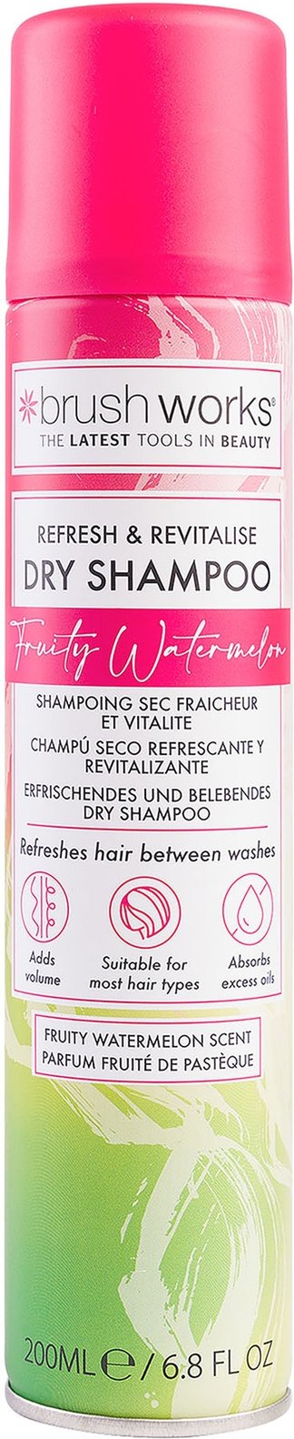 Brushworks Refresh & Revitalise Fruity Watermelon Dry Shampoo 200ml