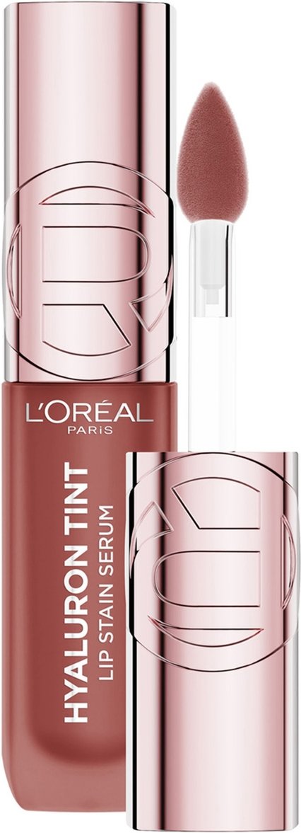 L'Oréal Paris Hyaluron Tint Lip Stain Serum, Hydrating Lip Stain (Various Shades) - 640 Tea Time