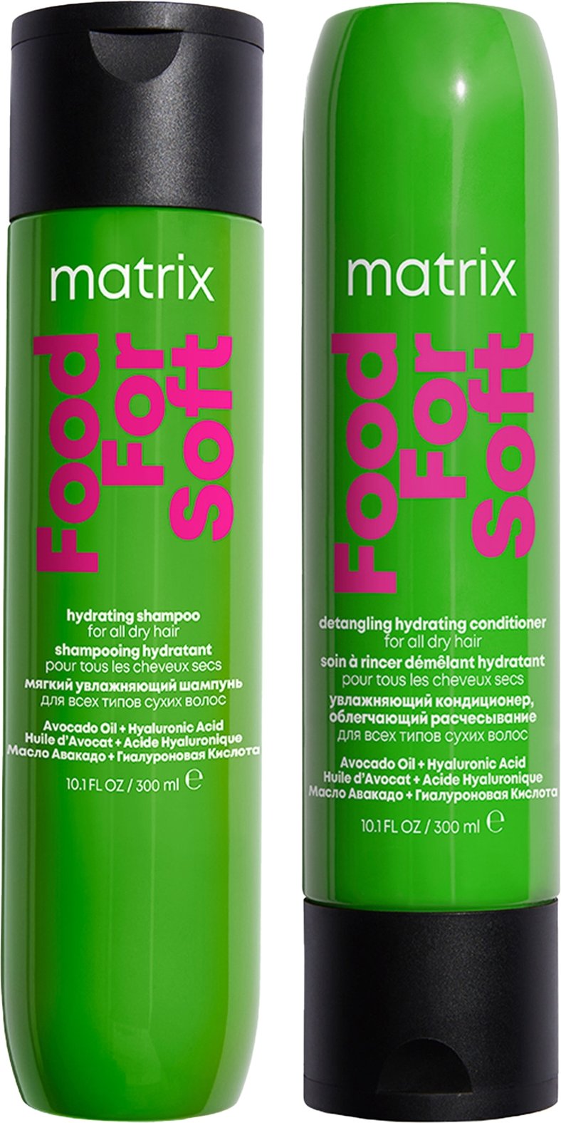 Matrix Food for Soft Hydrating 300ml Shampoo and Conditioner with Avocado Oil and Hyaluronic Acid for Dry Hair Duo