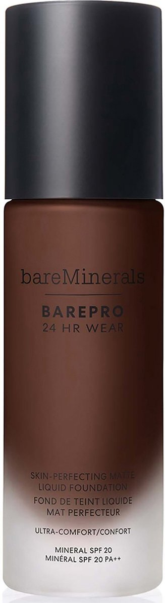 bareMinerals Barepro 24Hr Matte Comfort Liquid Foundation Mineral Spf20 30ml (various shades) - Deep 65 Neutral