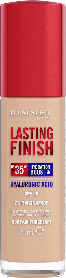 Rimmel Lasting Finish 35Hr Foundation 30 ml (Verschiedene Farbtöne) - 050 Fair Porcelain