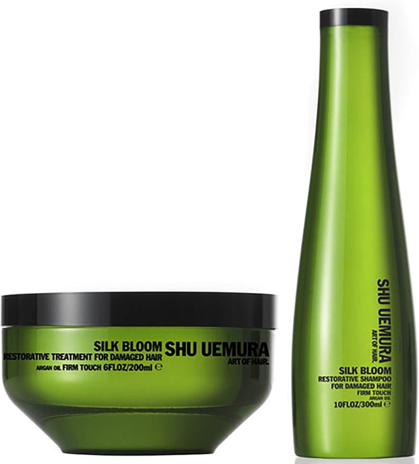 Shu Uemura Art of Hair Silk Bloom Shampoo (300ml) und Behandlung (200ml)