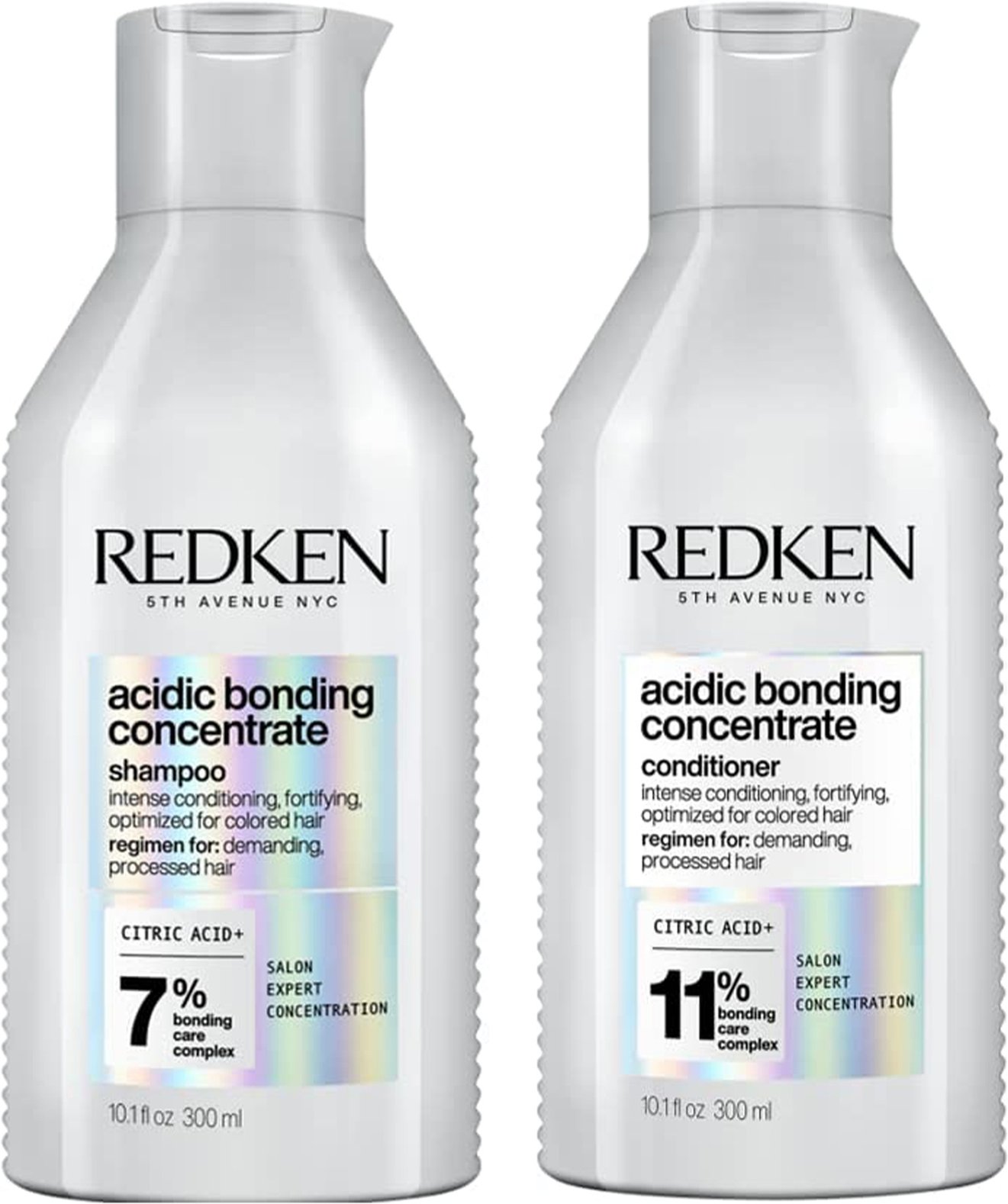 Redken Acidic Bonding Concentrate Shampoo and Conditioner Bond Repair Bundle 2 x 300ml