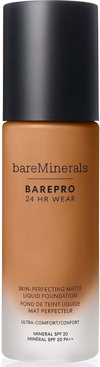 bareMinerals Barepro 24Hr Matte Comfort Liquid Foundation Mineral Spf20 30ml (various shades) - Med. Deep 46 Neutral