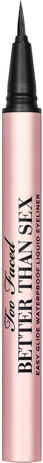 Too Faced Better Than Sex Easy Glide Wasserfester flüssiger Eyeliner 0,6 ml (Verschiedene Farbtöne) - Deepest Black