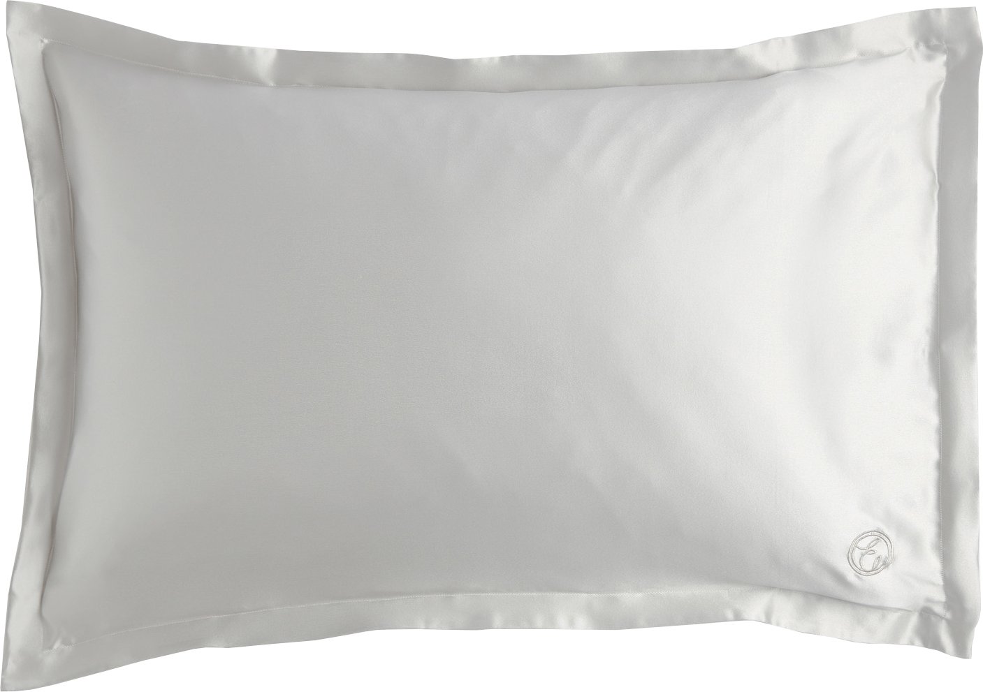 ESPA Home Oxford Edge Silk Pillowcase - Moonlight Grey