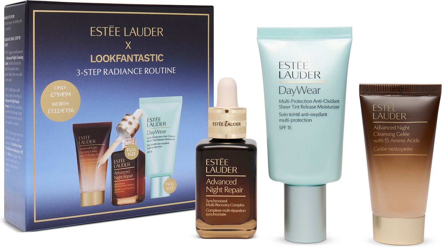 EXCLUSIVE Estée Lauder x LOOK FANTASTIC 3-Step Radiance Routine Set