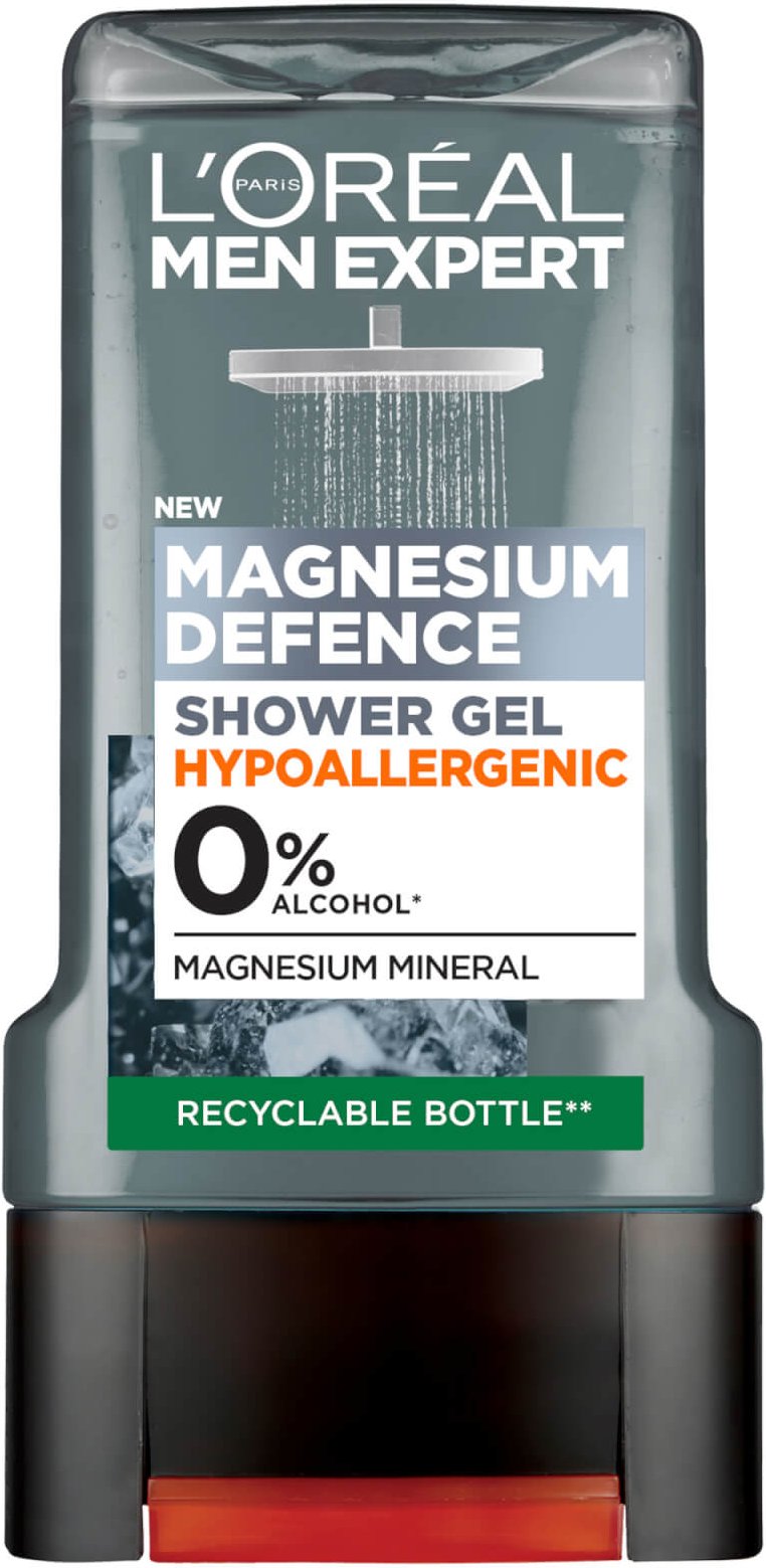 L'Oréal Paris Men Expert Magnesium Defense Hypoallergenes Duschgel für Empfindliche Haut 300 ml