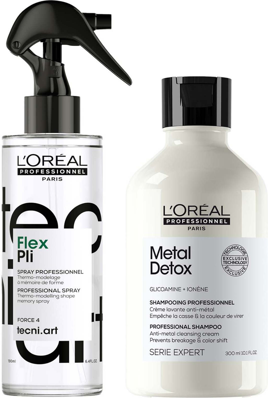 Thumbnail - L'Oréal Professionnel: Pros Favourites Duo: Metal Detox Shampoo for Hard Water & Tecni Art Pli Hair Volumising Memory St...