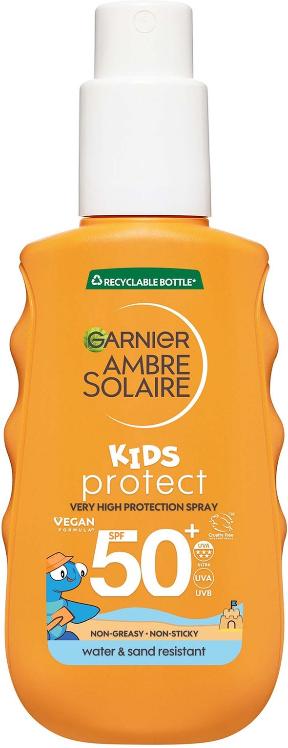 Garnier Ambre Solaire SPF 50+ Kids Sun Cream Spray, 150ml