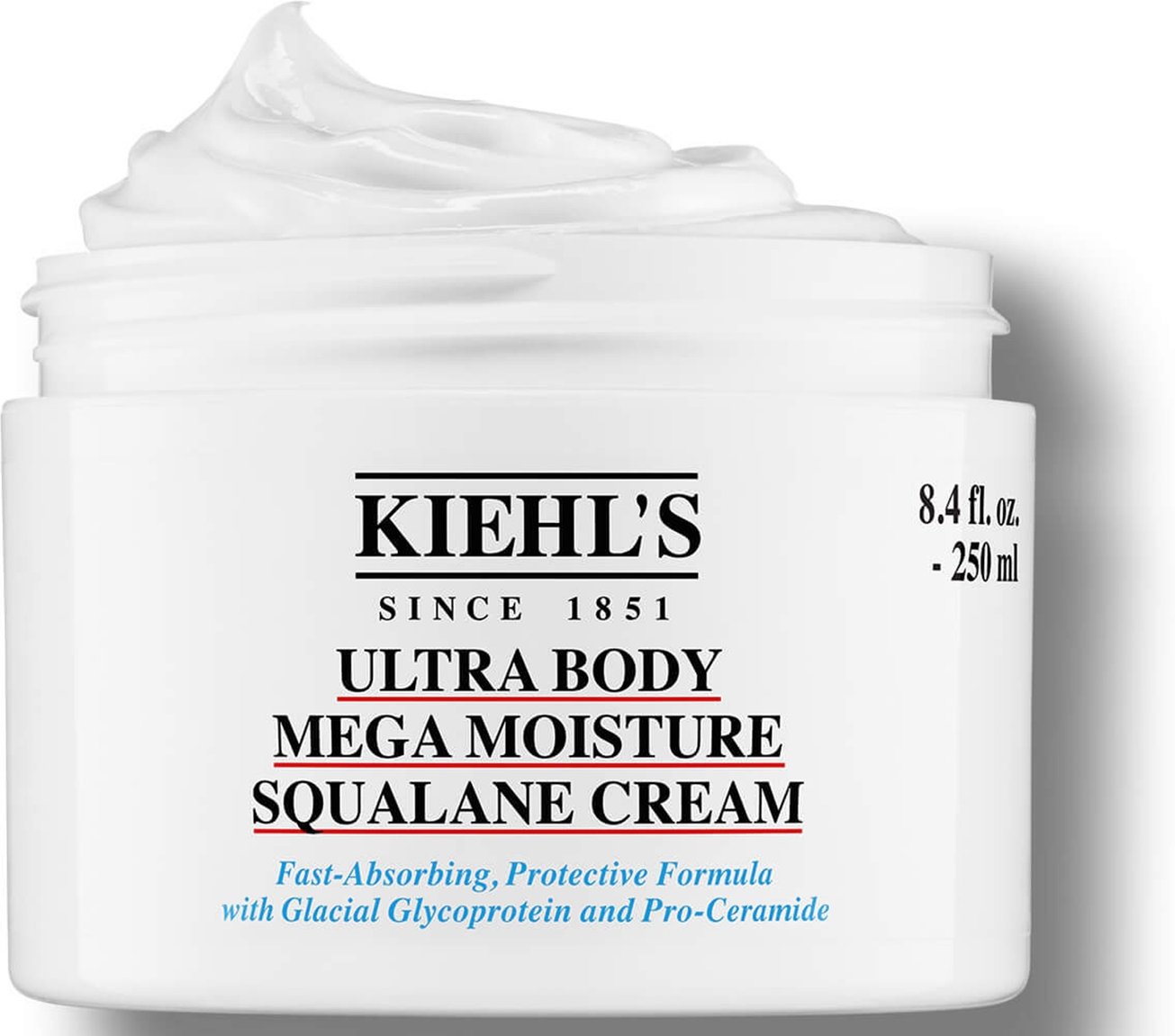 Kiehl's Ultra Body Mega Moisture Squalane Cream 250ml